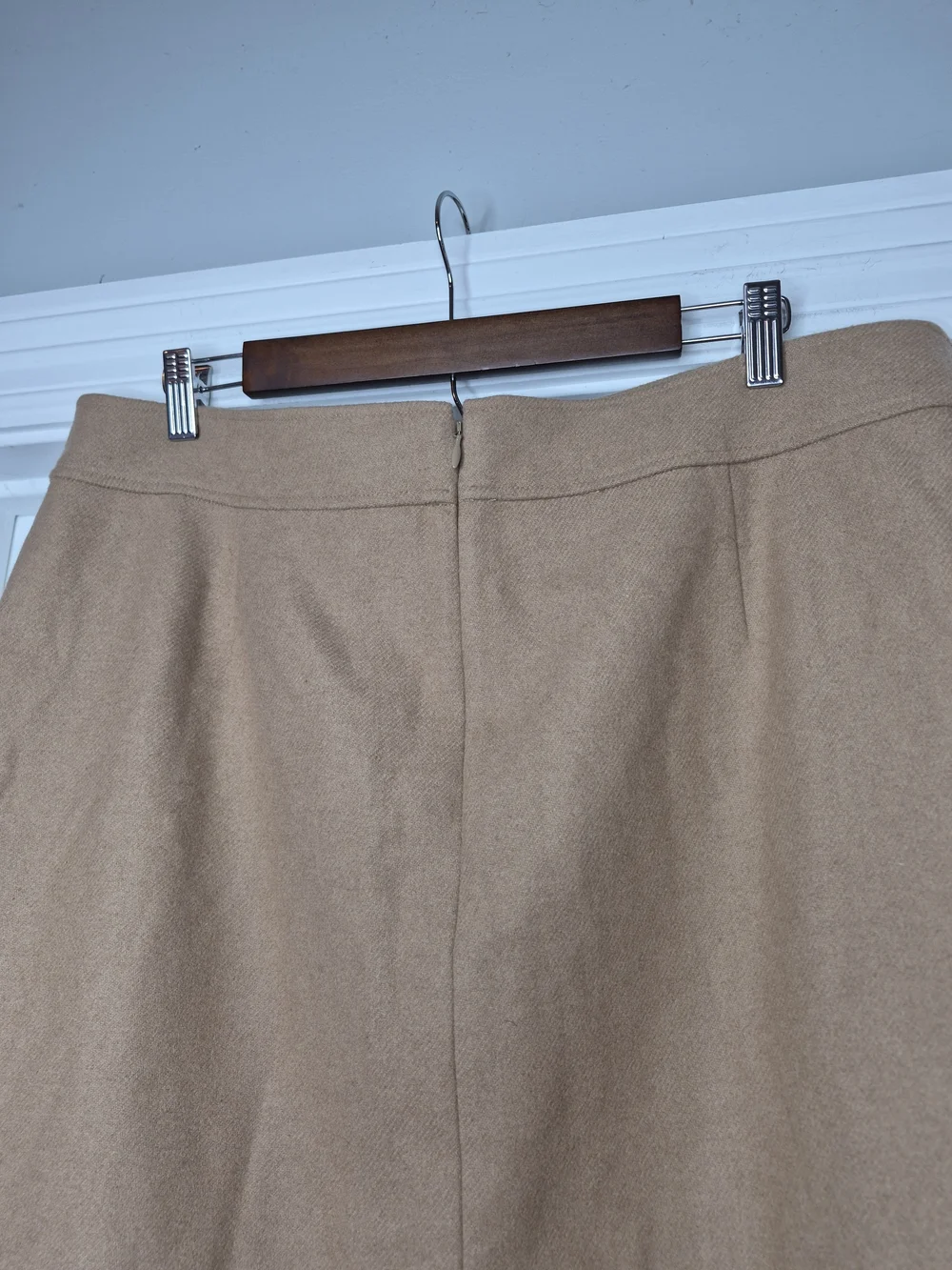 J. Crew Tan A-Line Wool Skirt Size 16 NWT